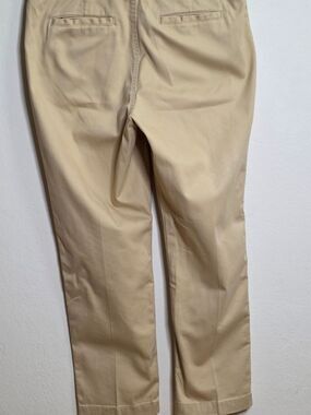 L.L.Bean Khaki Pants with Blue Pocket Trim